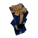 28" Triple Velvet Gift Box Stack