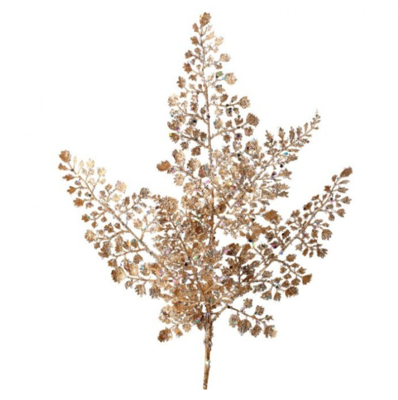 18" Glitter Sequin Maiden Hair Spray (Gold)