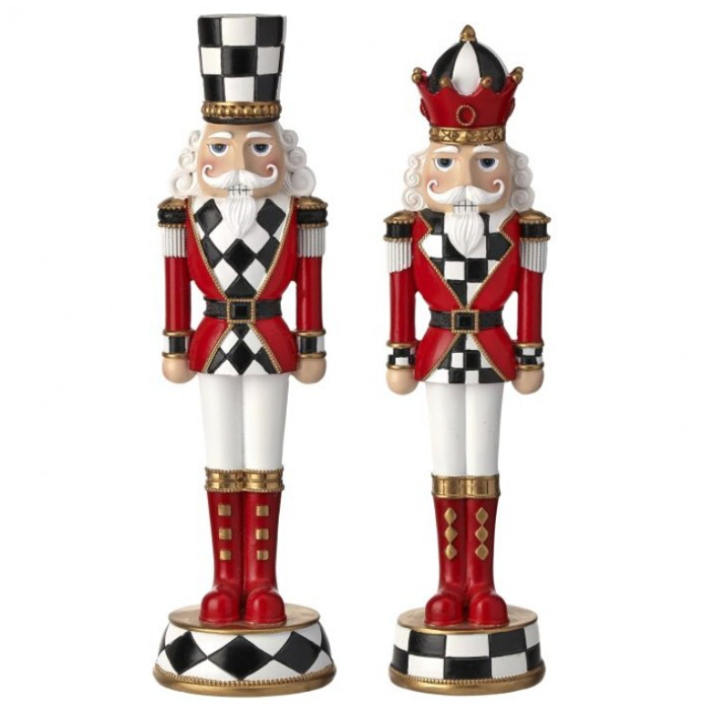 13" Resin Nutcracker On Base (Assorted)