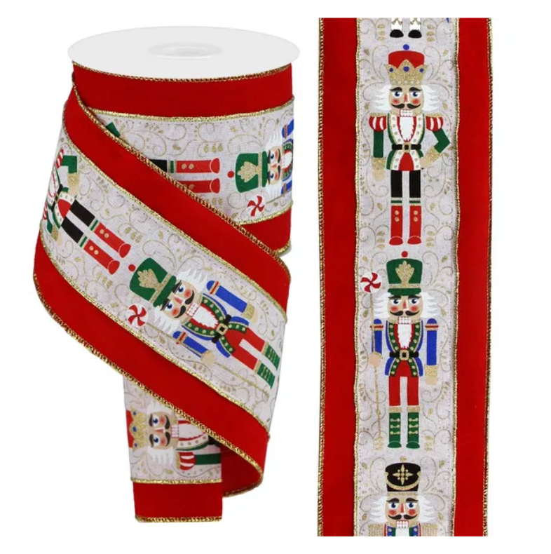 4" x 10yd 2-In-1 Nutcracker/Velvet