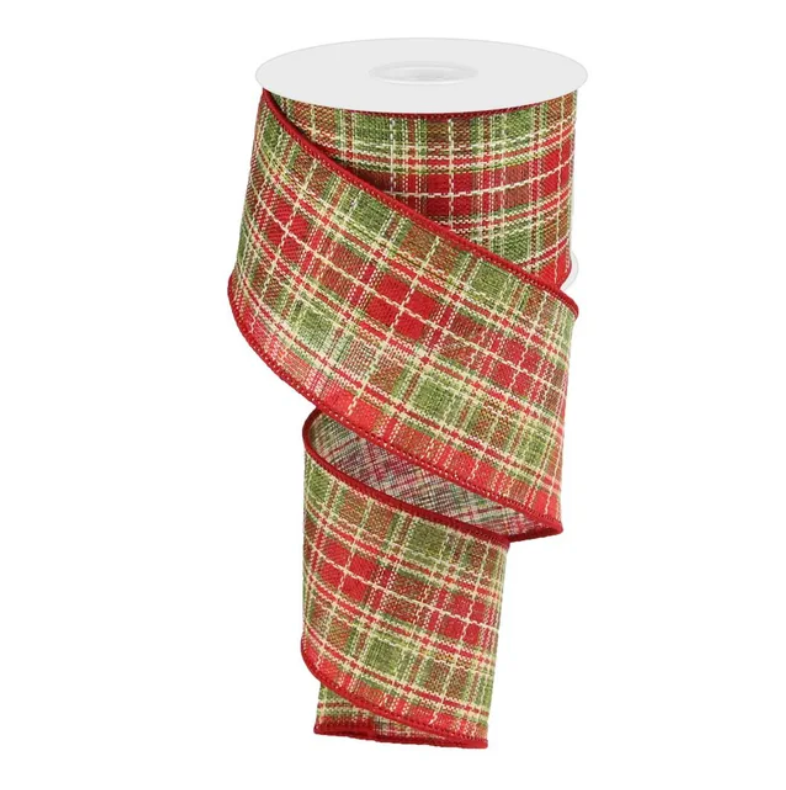 2.5" x 10yd Plaid