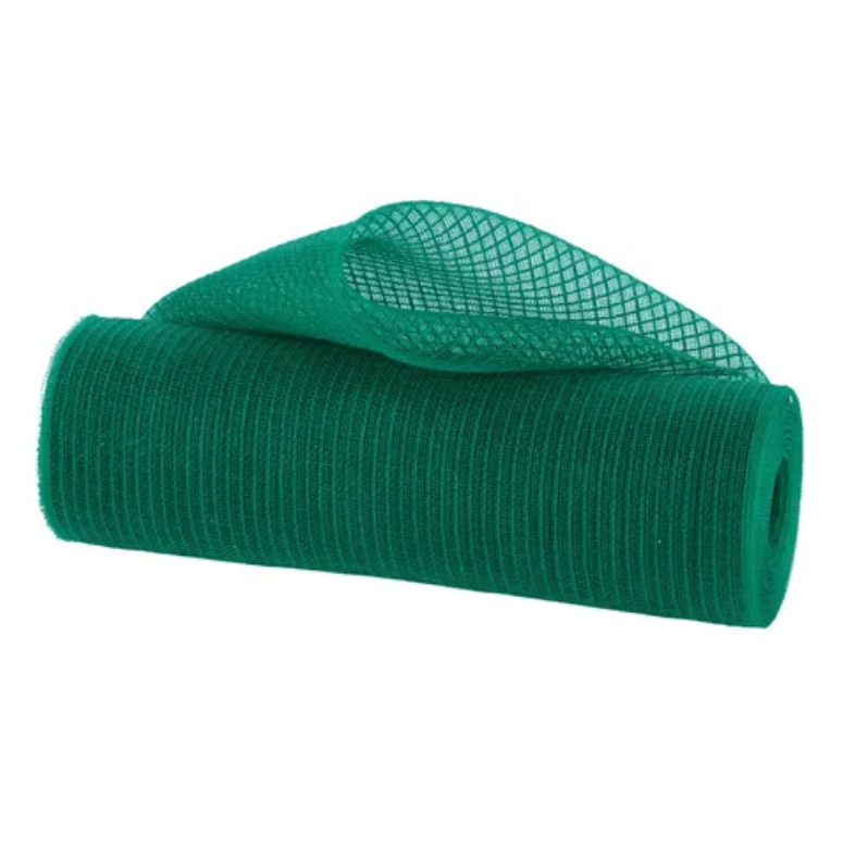 10.25" x 10yd Fine Weave Faux Jute Stripe (Emerald Green)