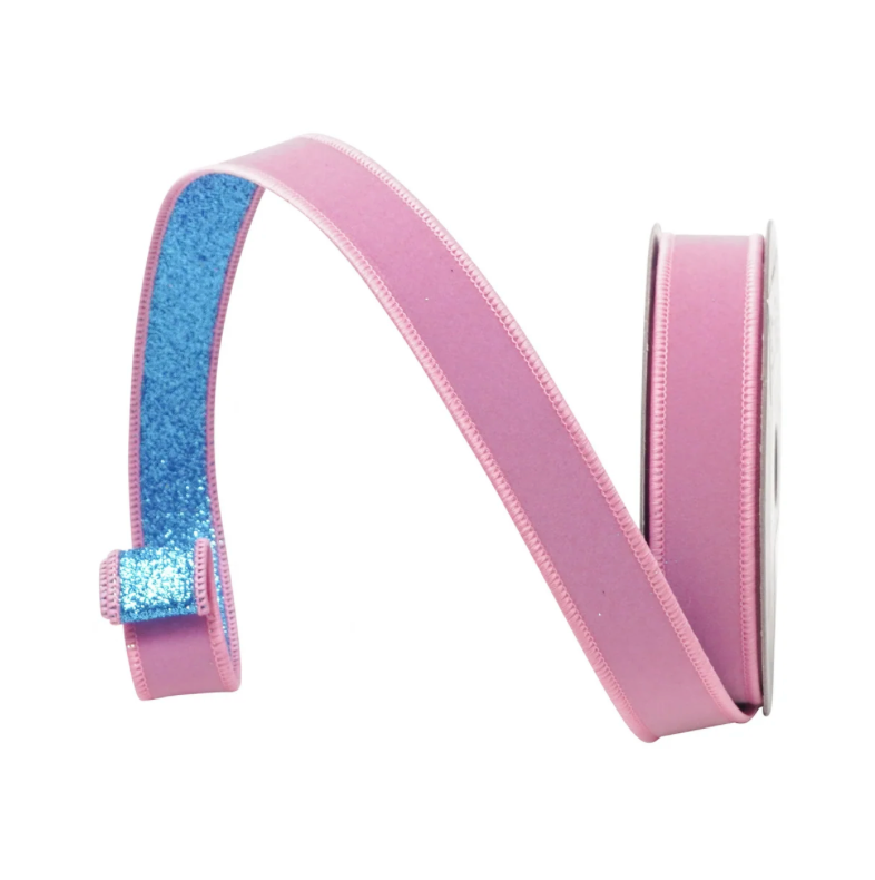 1" X 10YD Fusion (Light Pink/Blue) Farrisilk