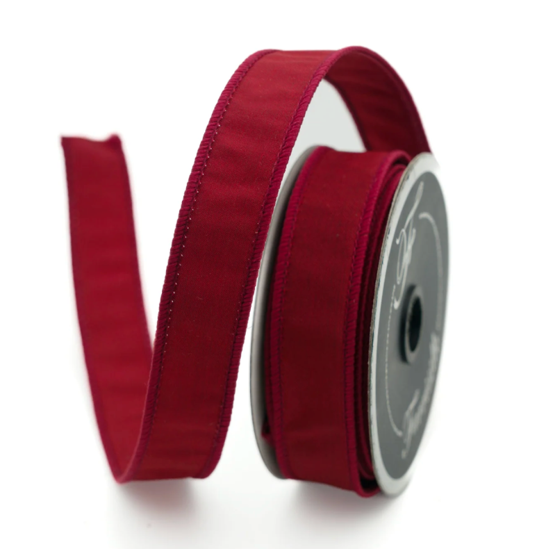 1" X 10YD Taffeta (Burgundy) Farrisilk