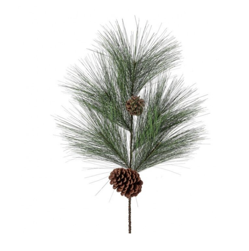 30" Horsetail Pine Spray W/Cone