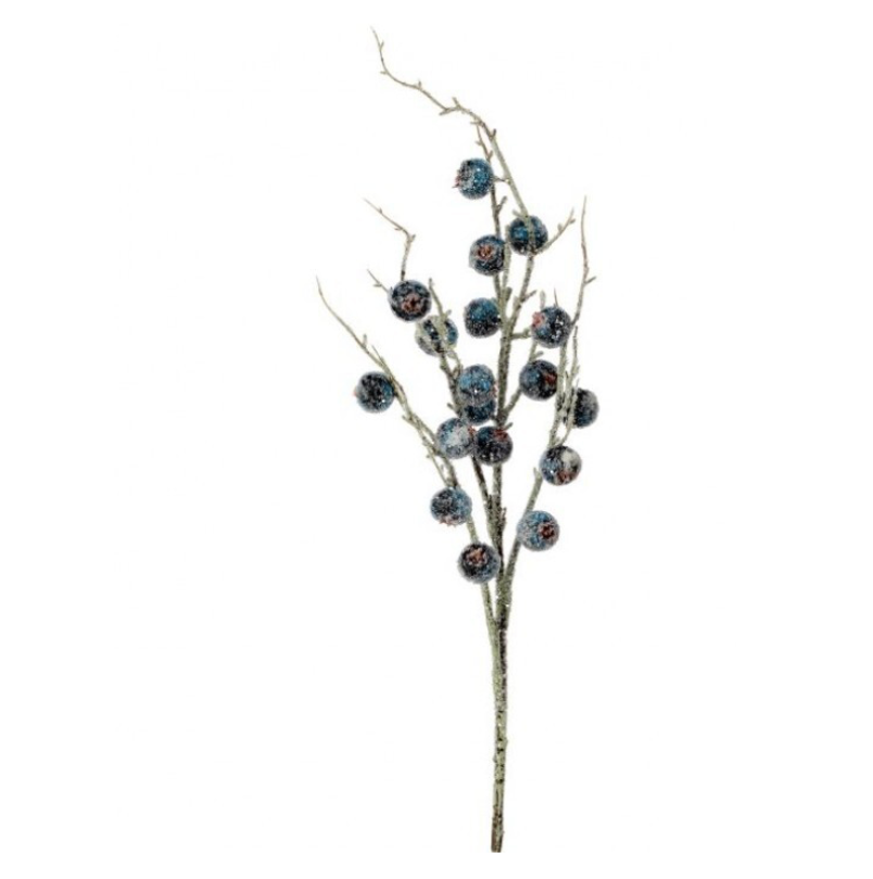 36" Iced Jumbo Berry Spray (Blue)