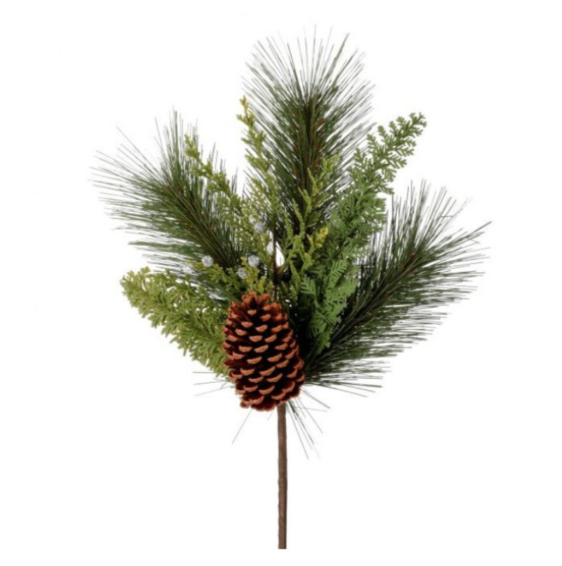 14" Uv Treated Juniper/Pine/Cone Pick