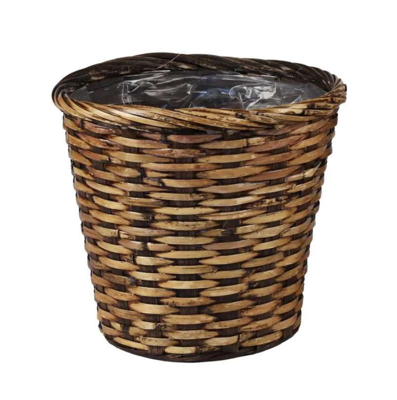 9.5" Split Wood Fern Pot Cover