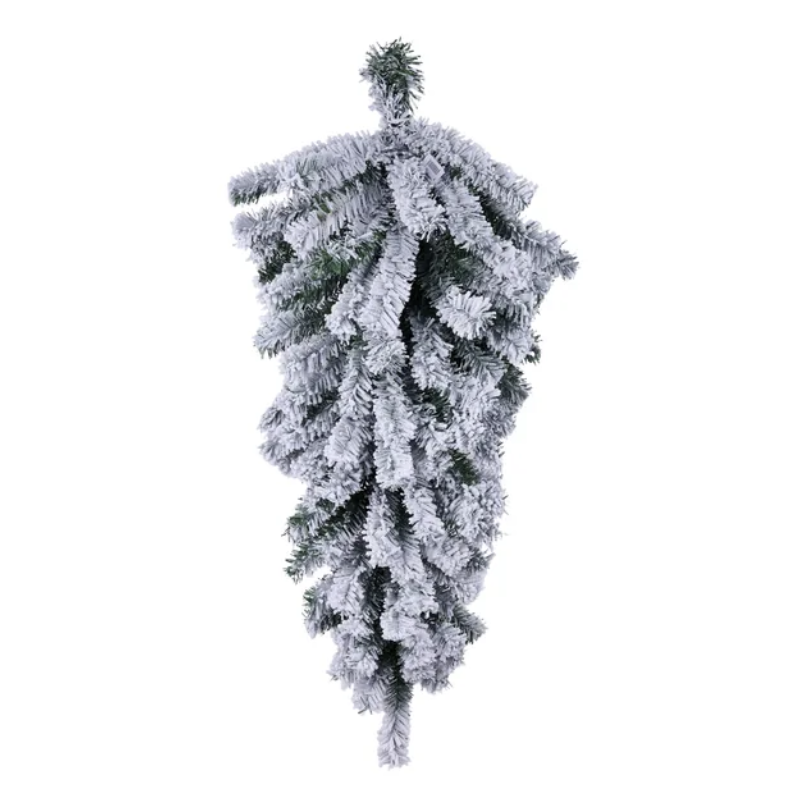 36"L Flocked Pine Teardrop