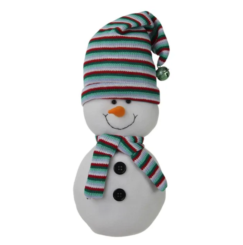 11.75" Felt/Knit Sitting Snowman