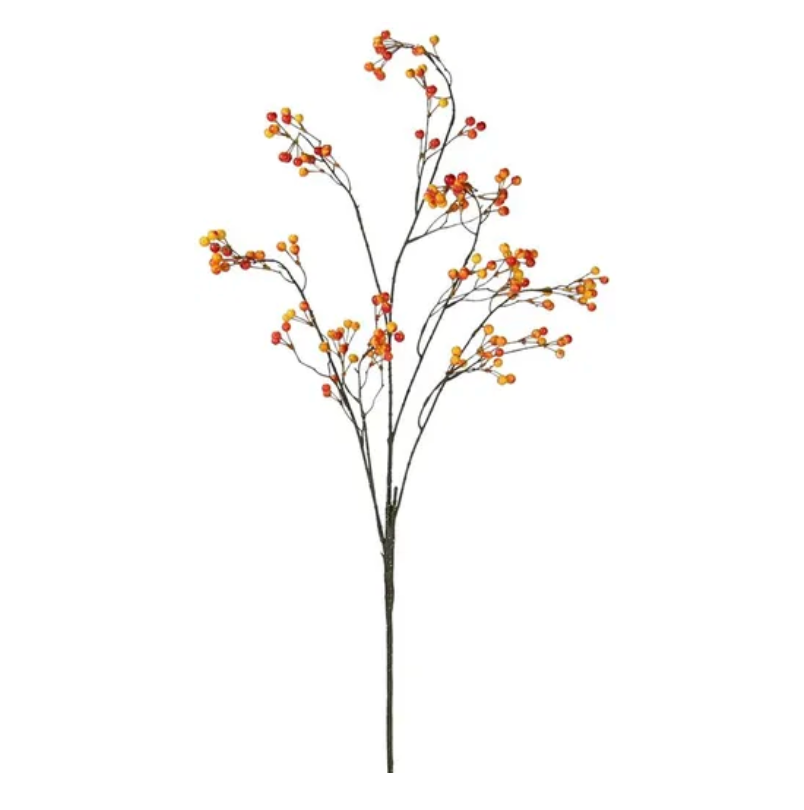 50"L Bittersweet Berry Branch (Red/Orange)