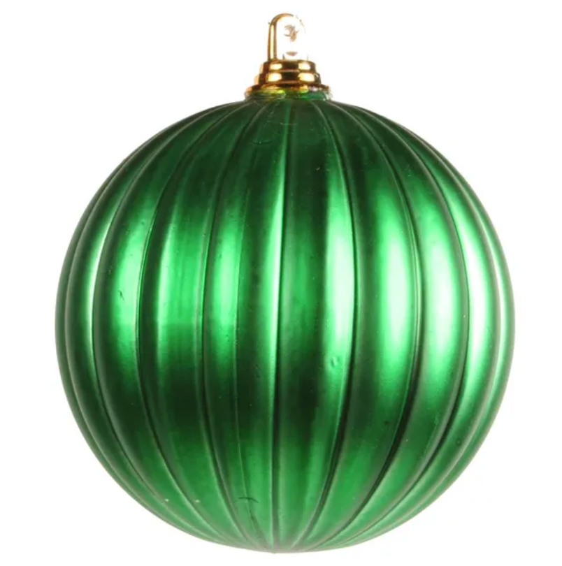 250Mm Vert Stripe Ball (Matte Green)