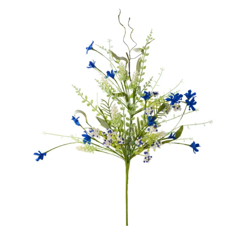 Blue and White Chinoiserie Butterfly Wreath Kit