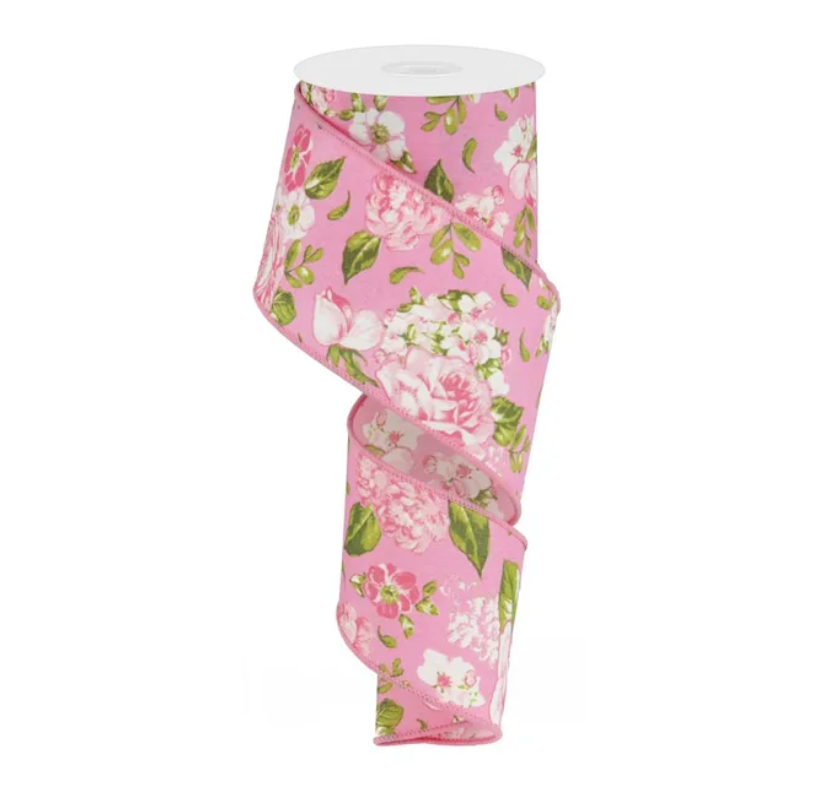 2.5" x 10yd Floral (Pink)