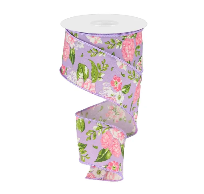 Pink/Lavender Floral Ribbon Bundle!