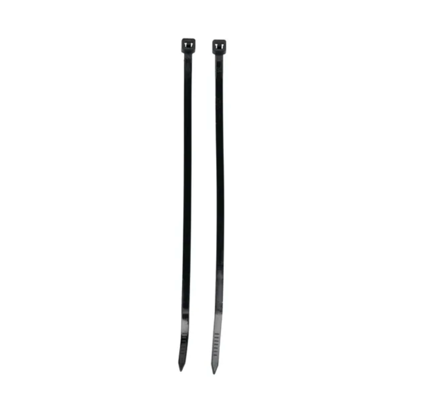 6"L x 3.6mm Black Zip Ties (Pack of 100)