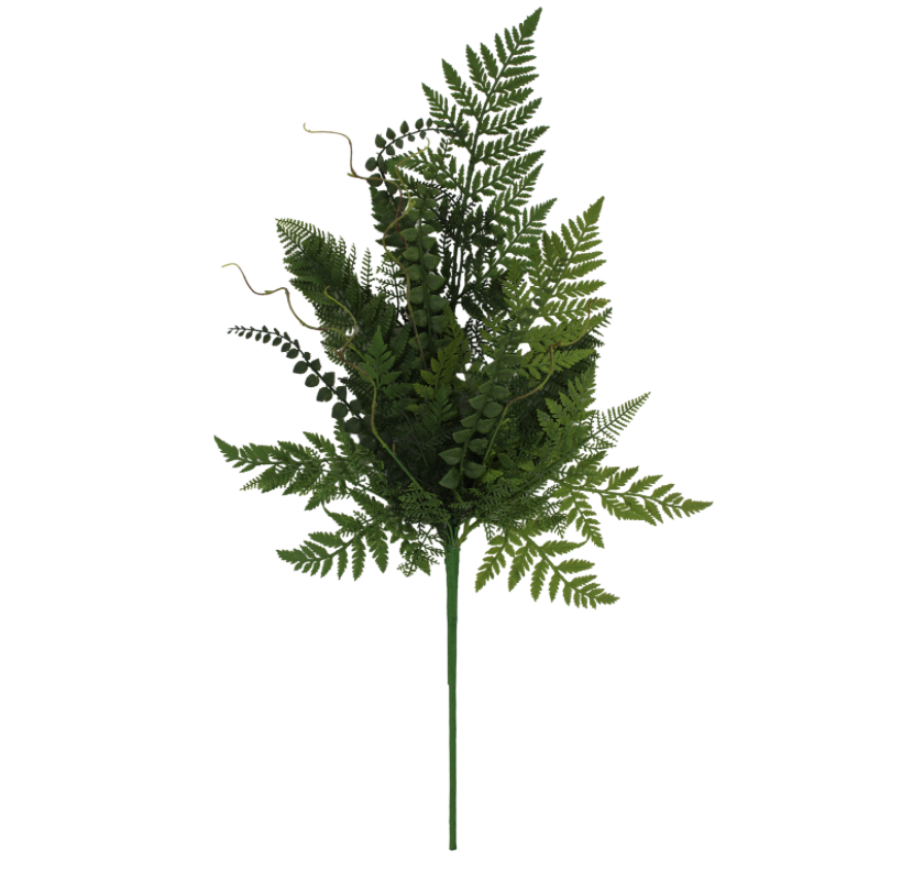 28" Mixed Fern Spray