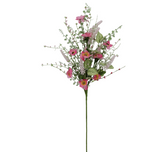 Pink Satin Floral Wreath Kit