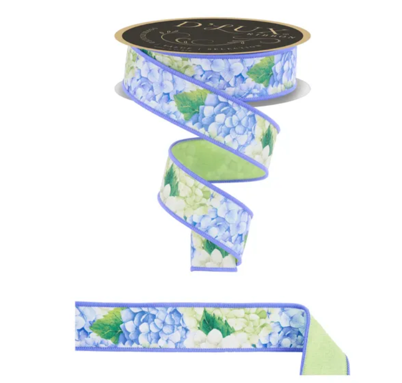 1.5" x 10yd Hydrangea/Fused
