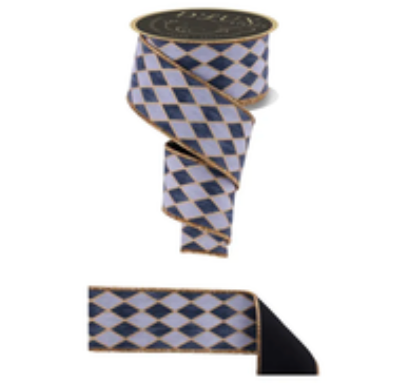 2.5" x 10yd Antique Harlequin/Fused