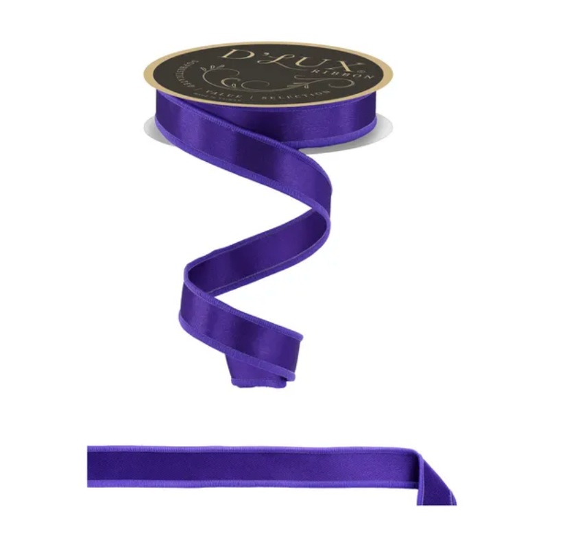7/8" x 10yd Satin Fused (Purple)