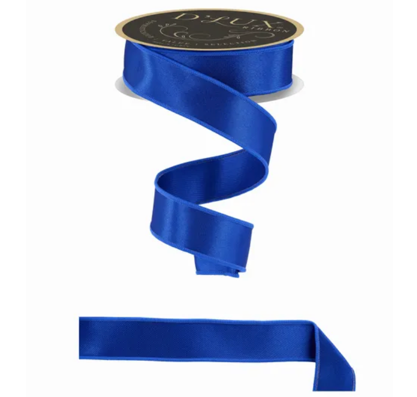 1.5" x 10yd Satin Fused (Royal Blue)