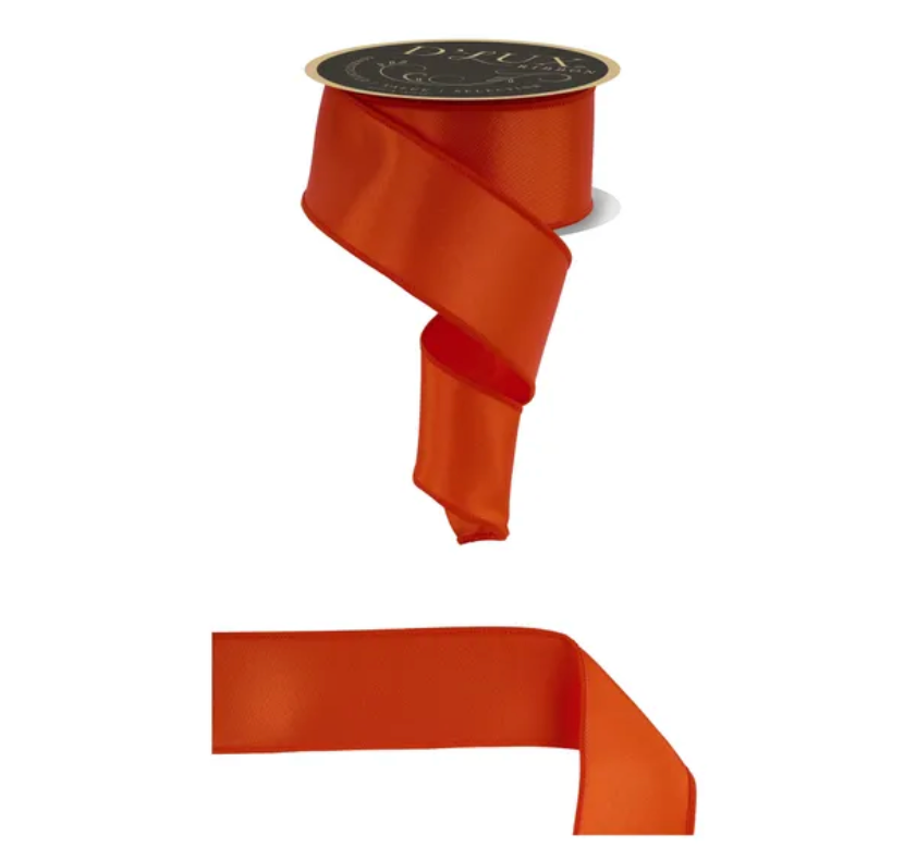 2.5" x 10yd Satin Fused (Orange)