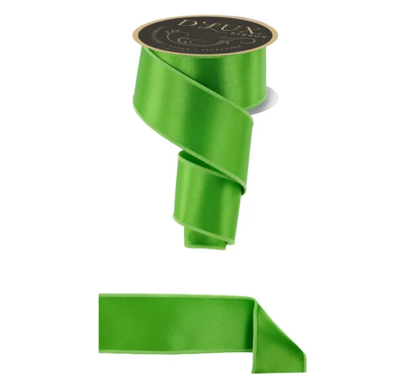 2.5" x 10yd Satin Fused (Fresh Green)