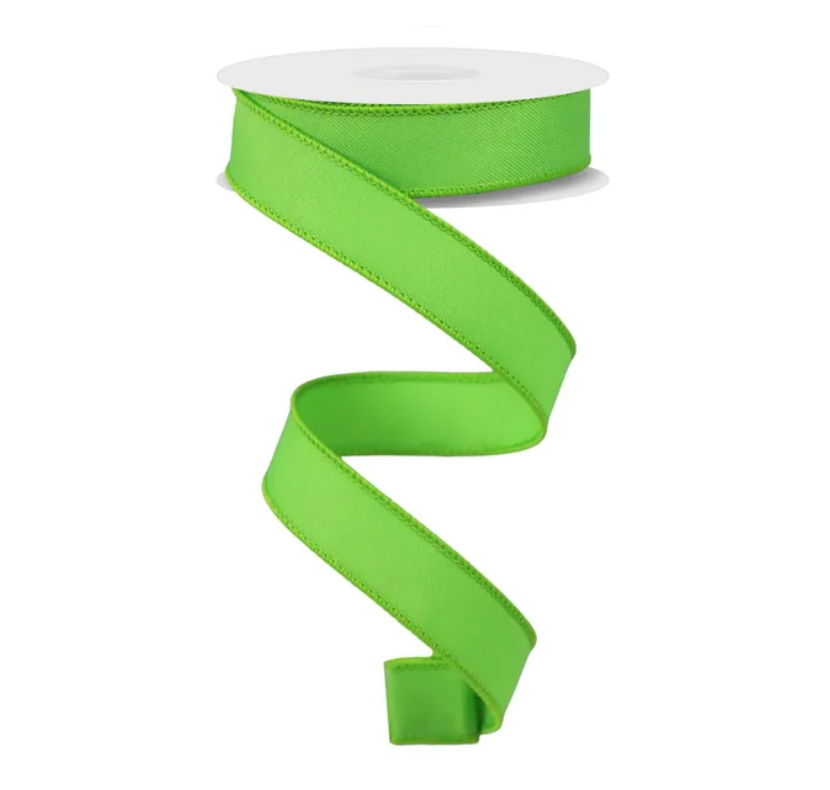 7/8" x 10yd Diagonal Weave (Lime Green)