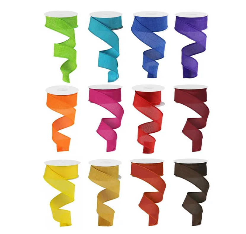 1.5" x 10yd Royal Burlap Assortment (Box of 12)