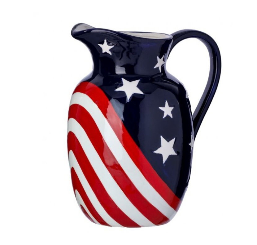 8.5" Ceramic American Spirit Pitcher