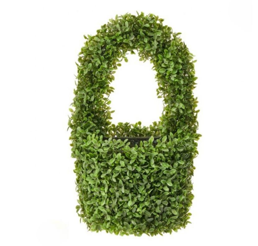 18" Uv Boxwood Wall Pocket