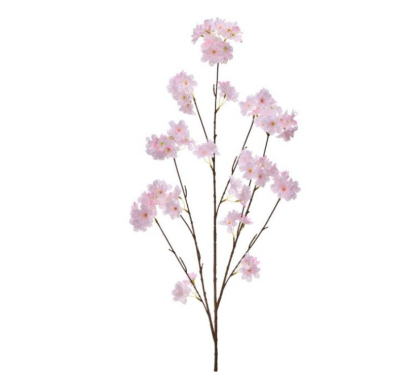 51" Late Season Cherry Blossom Stem (Pink)