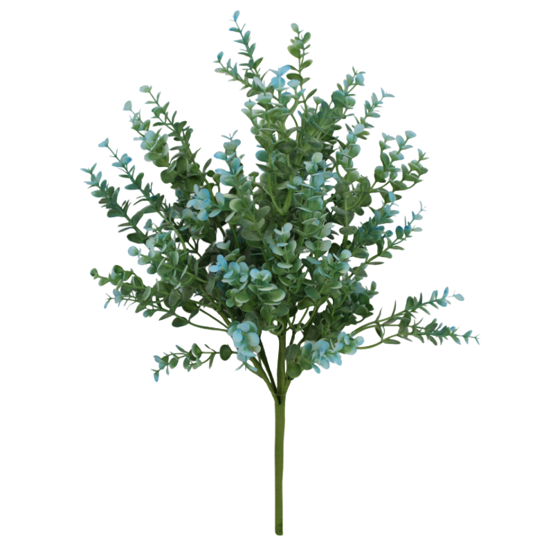 17" Plastic Eucalyptus Bush (Blue)