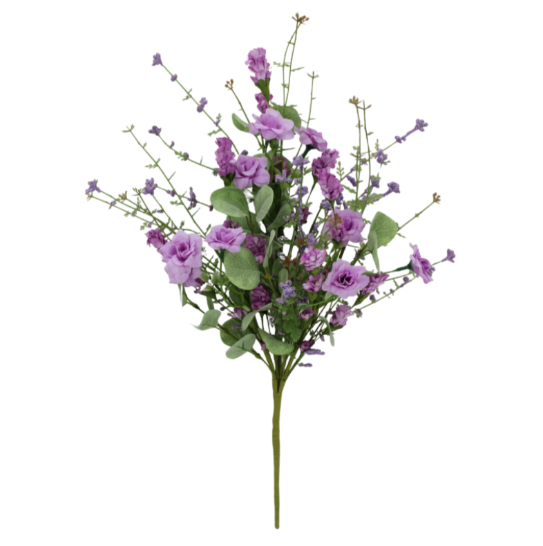 20" Mixed Wildflowers Bush (Purple)
