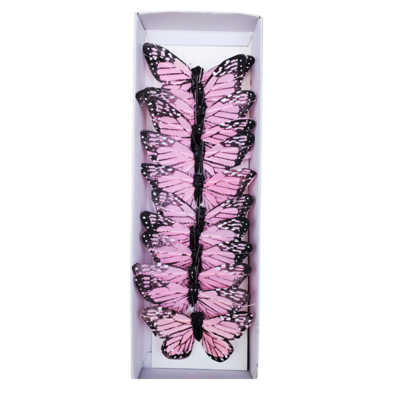 3" Monarch Butterflies (Light Pink)