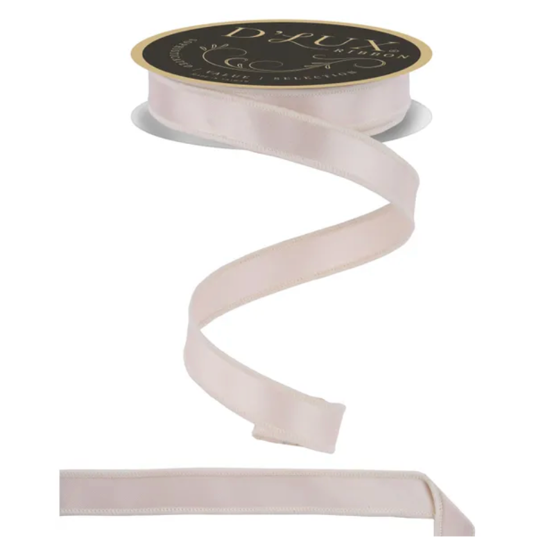 7/8" x 10yd Satin Fused (Ivory)