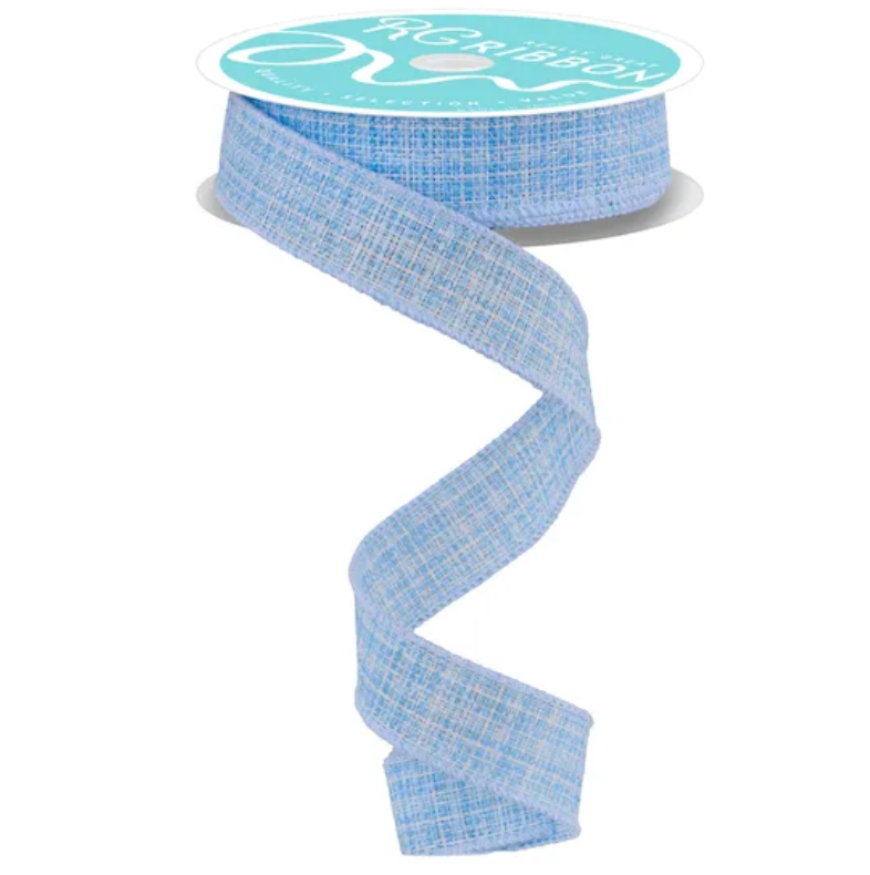 7/8" x 10yd Cross Check (Light Blue)