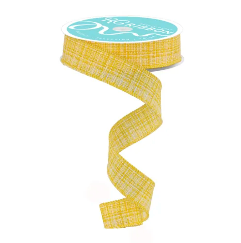 7/8" x 10yd Cross Check (Yellow)