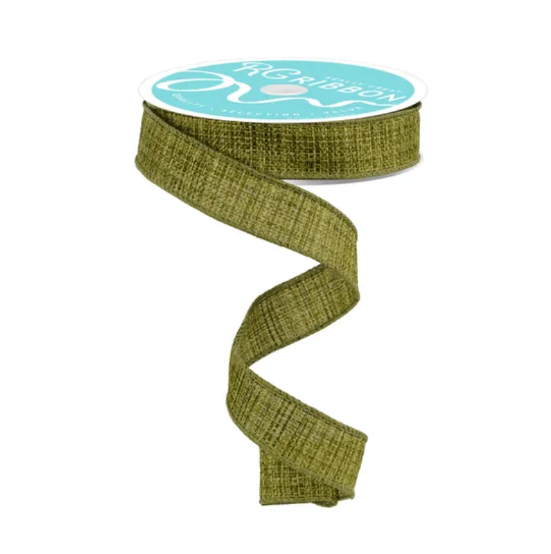 7/8" x 10yd Cross Check (Moss Green)