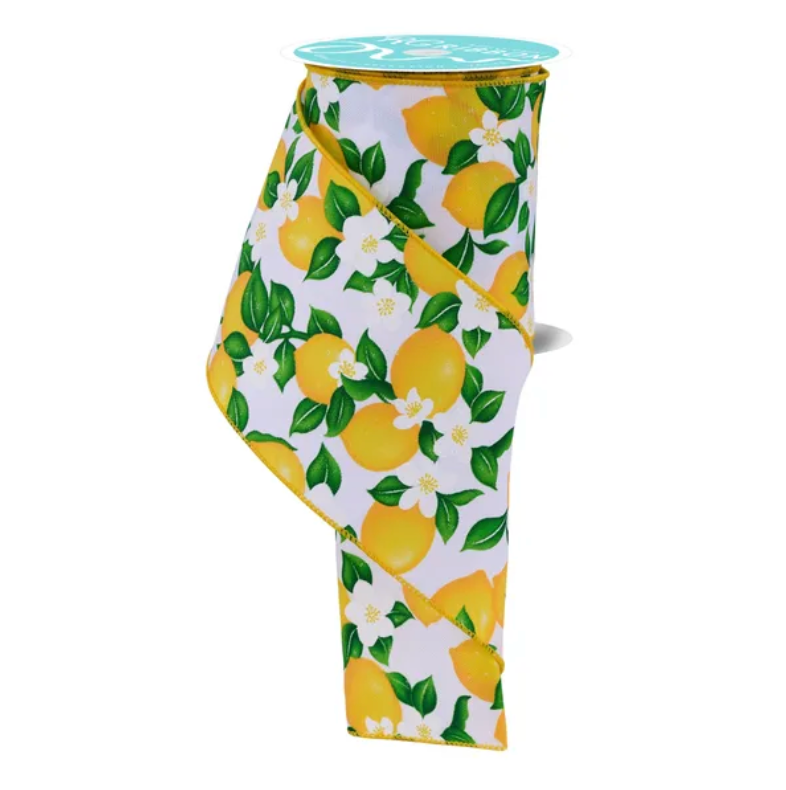 4" x 10yd Lemons/Flowers