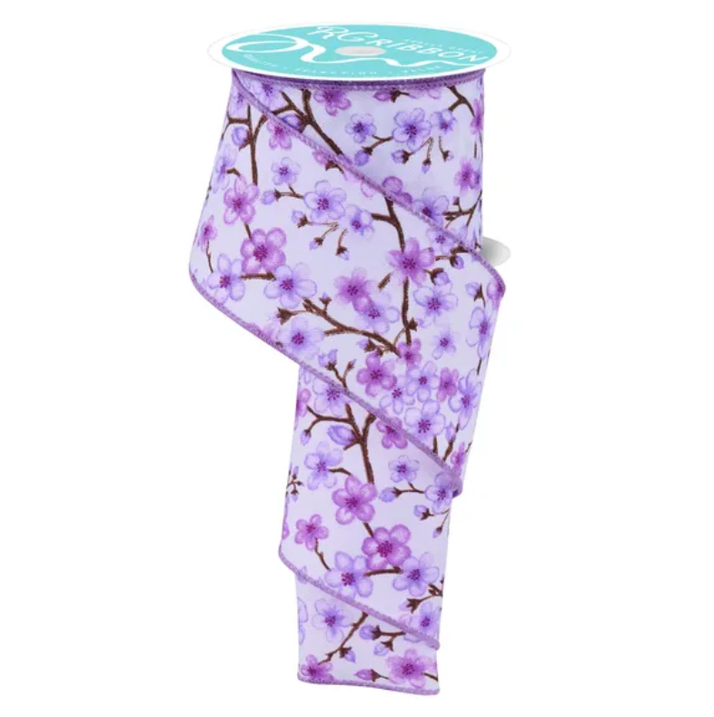 2.5" x 10yd Cherry Blossoms (Purple)