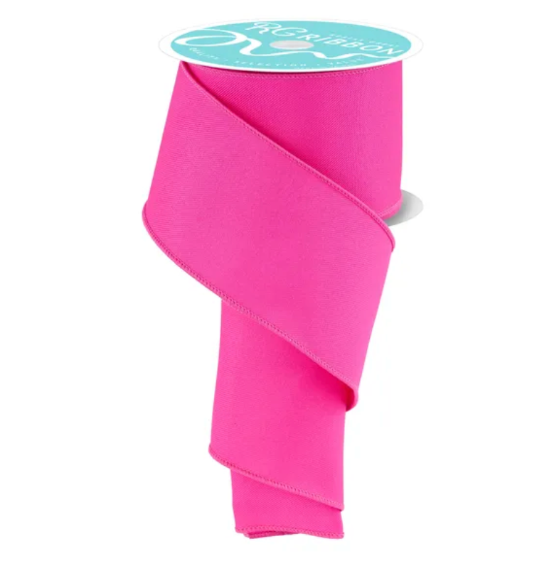 2.5" x 10yd Diagonal Weave Fabric (Fuchsia)