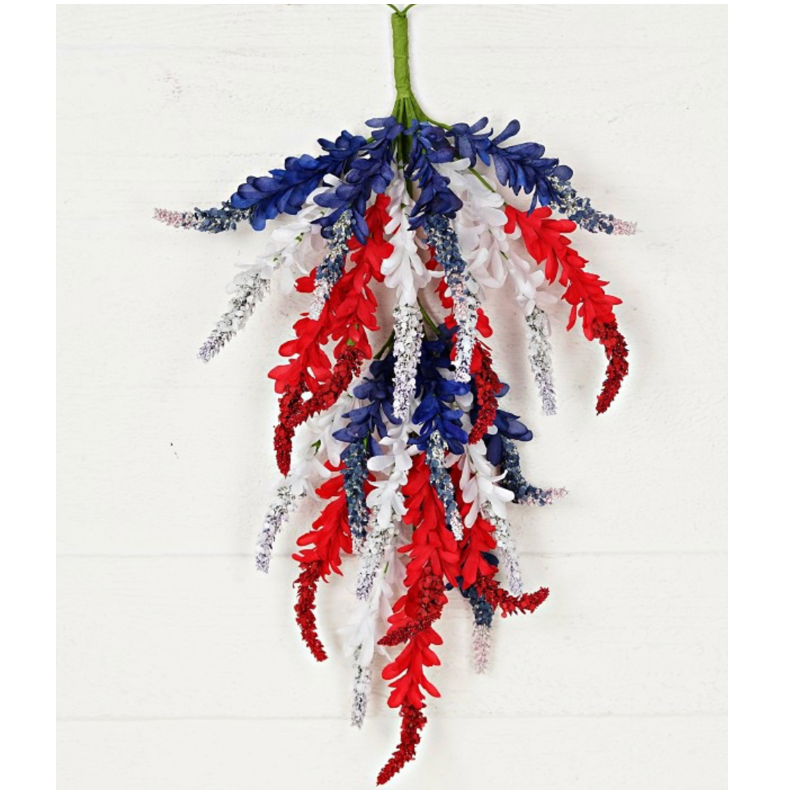 28" Americana Cluster Flowers Teardrop