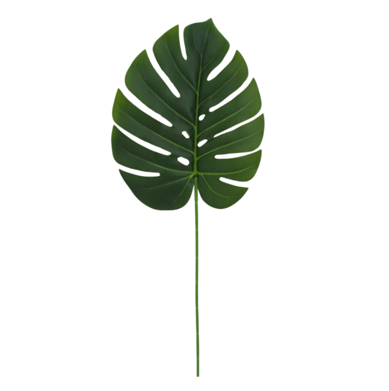 30" Single Large Monstera Leaf