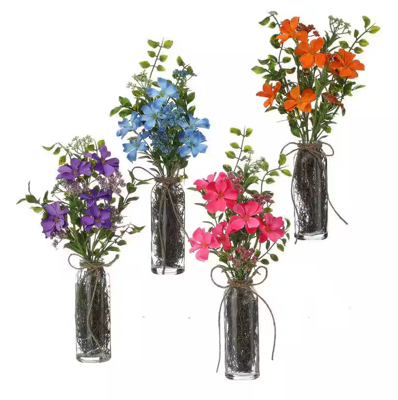 14" Summer Garden Glass Arrangement (Assorted)