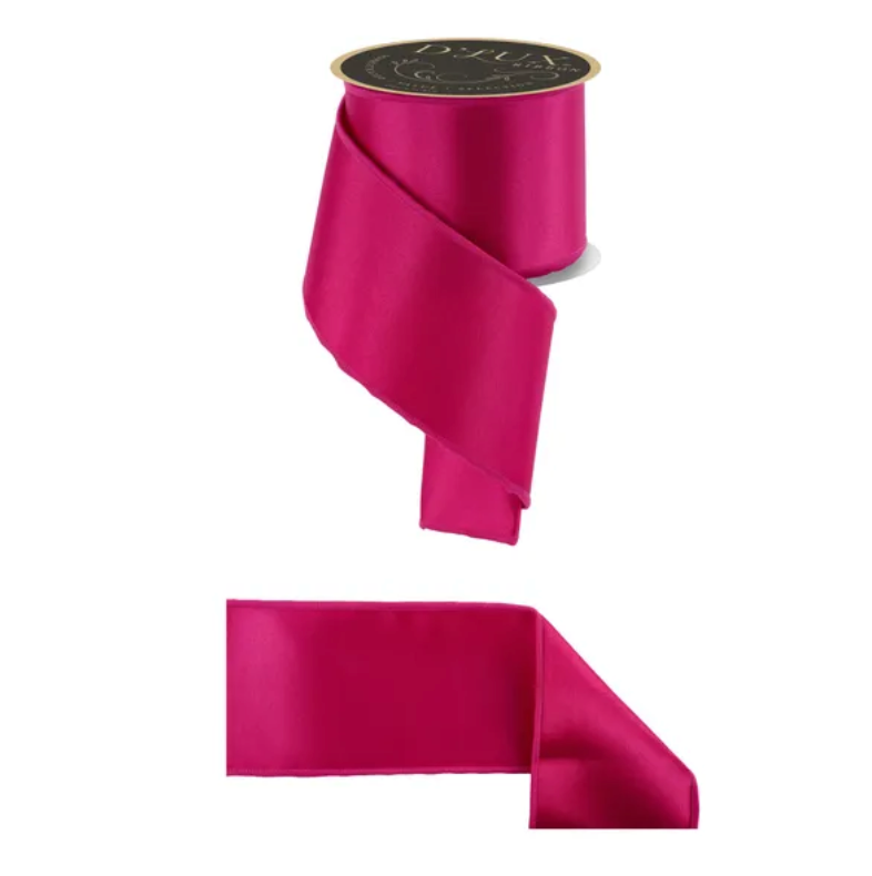 4" x 10yd Satin Fused (Hot Pink)