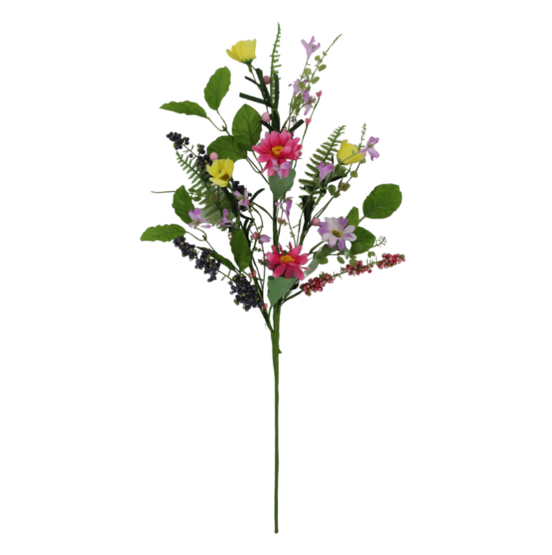 27" Mixed Daisy Berry Spray