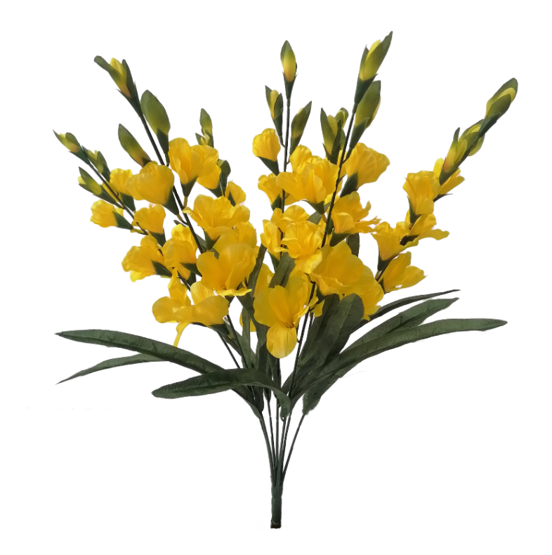 27" Gladiolus Bush 7 stems (Yellow)