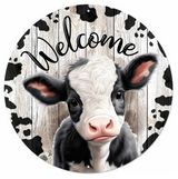 Black & White Cow Wreath Kit
